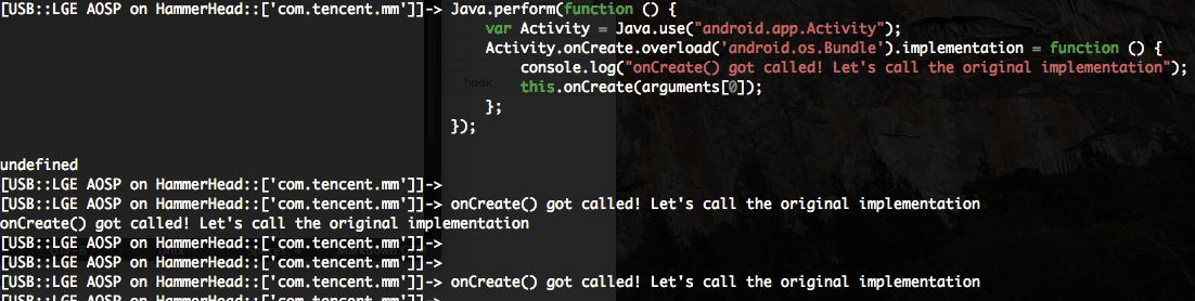 frida cli hook onCreate